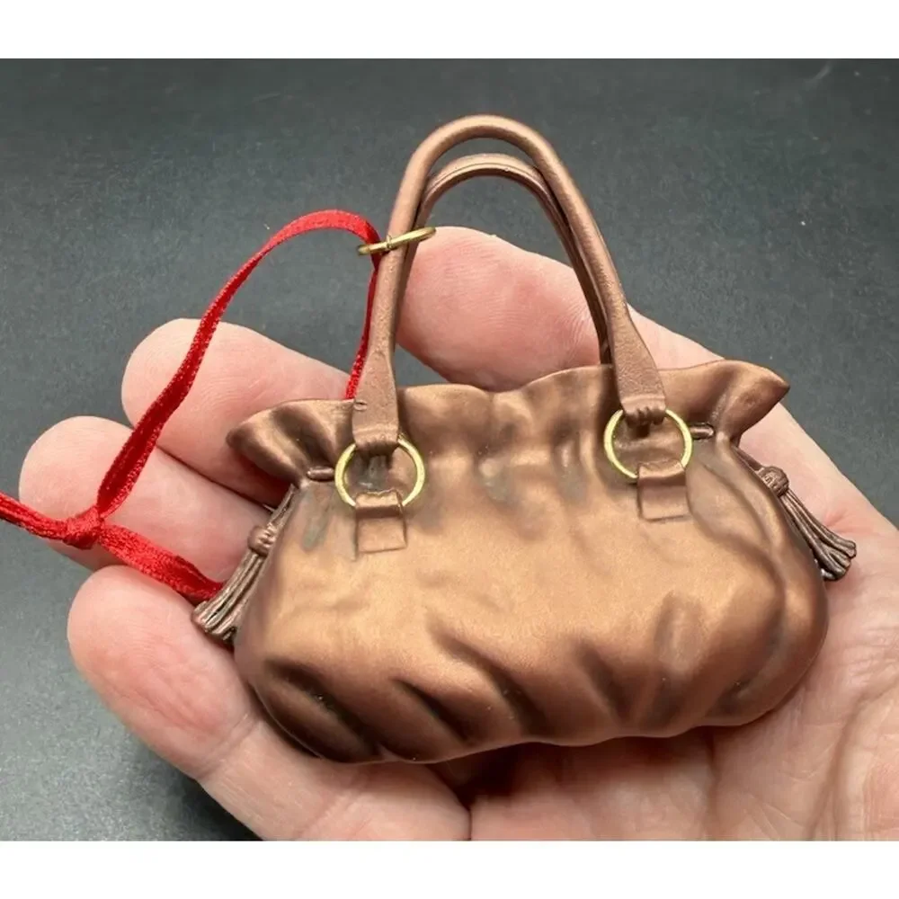 Hallmark Not Spoiled Just Special Gold Purse Christmas Ornament Heavy! Rare LO17